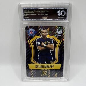 Kylian Mbappe - Holo Foil Soccer Card 2024 - Graded 10 Paris Saint Germain PSG
